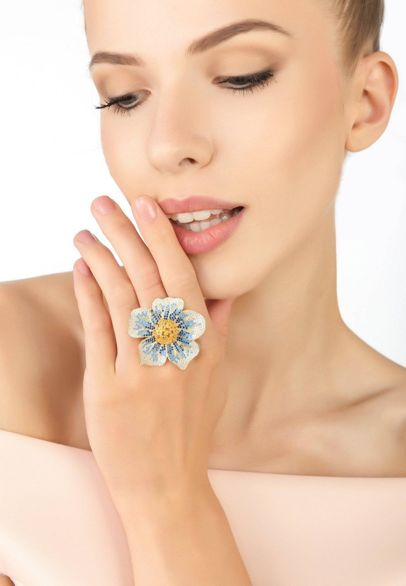 Pansy Flower Ring
