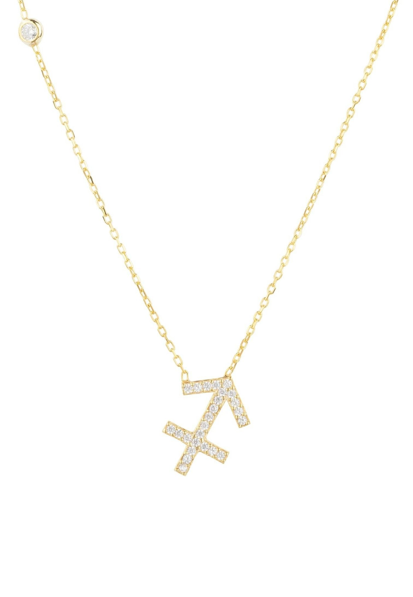 Zodiac Pendant Sagittarius Gold
