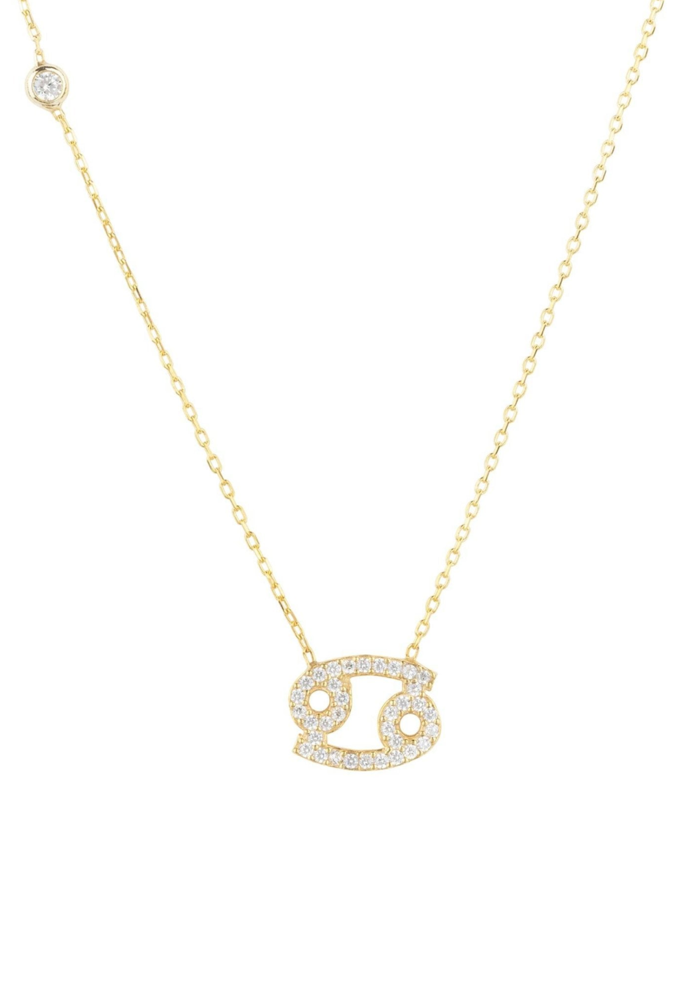 Zodiac Cancer Pendant Gold