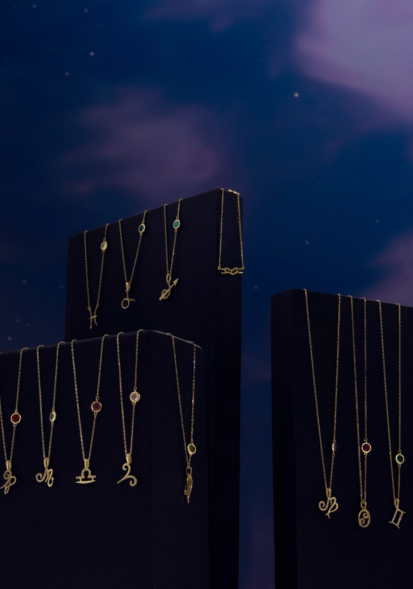 Zodiac Taurus Birthstone Necklace Emerald Silver