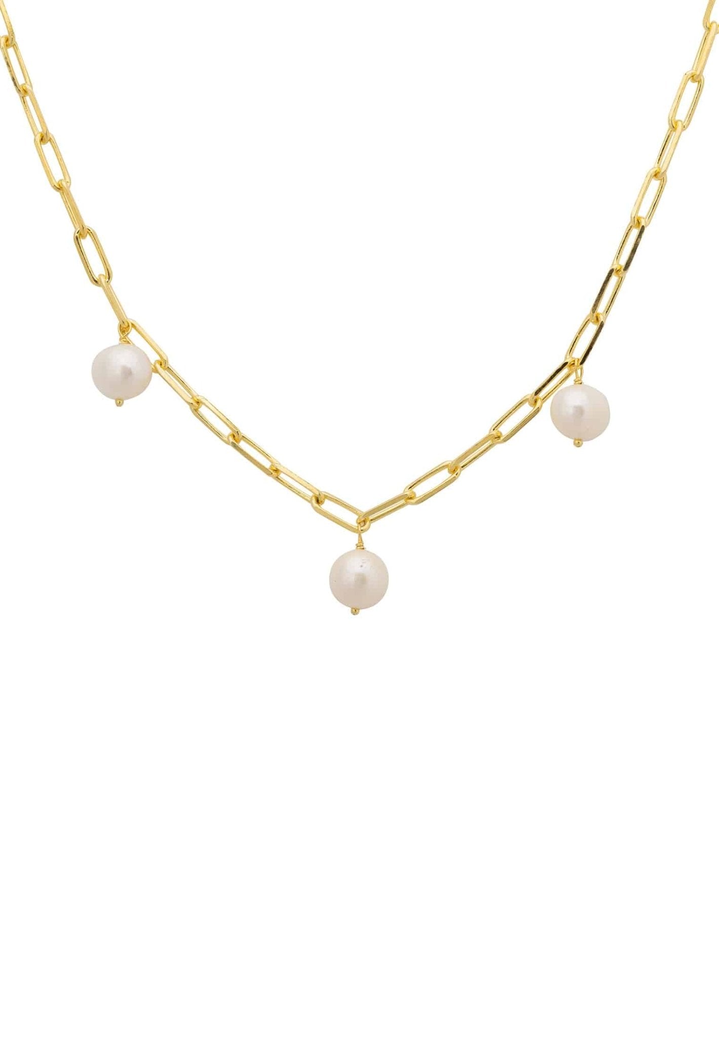 Amelia Three Pearl Necklace