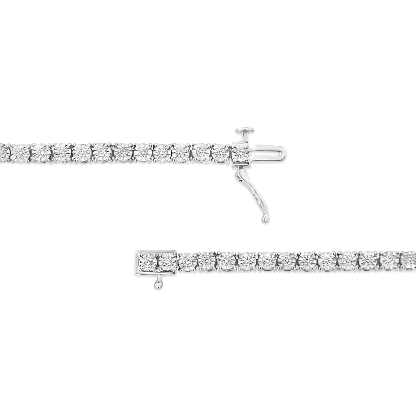 Illusion-Set Miracle Plate Tennis Bracelet