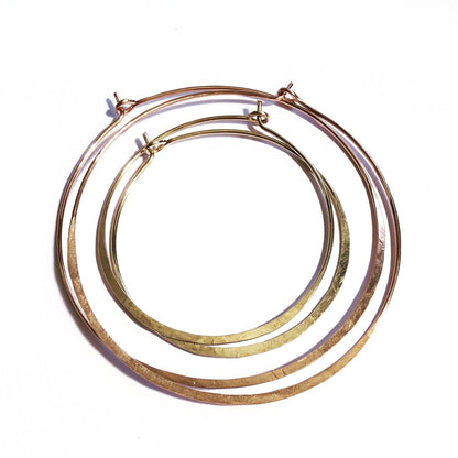 Ritu Hoops - Sterling Silver Everyday Hoops | Rose Gold