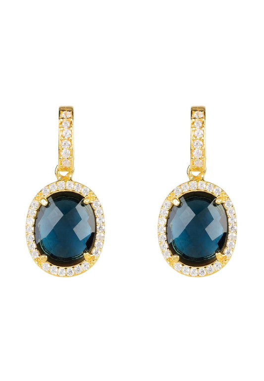 Sapphire Majesty Drop Earrings