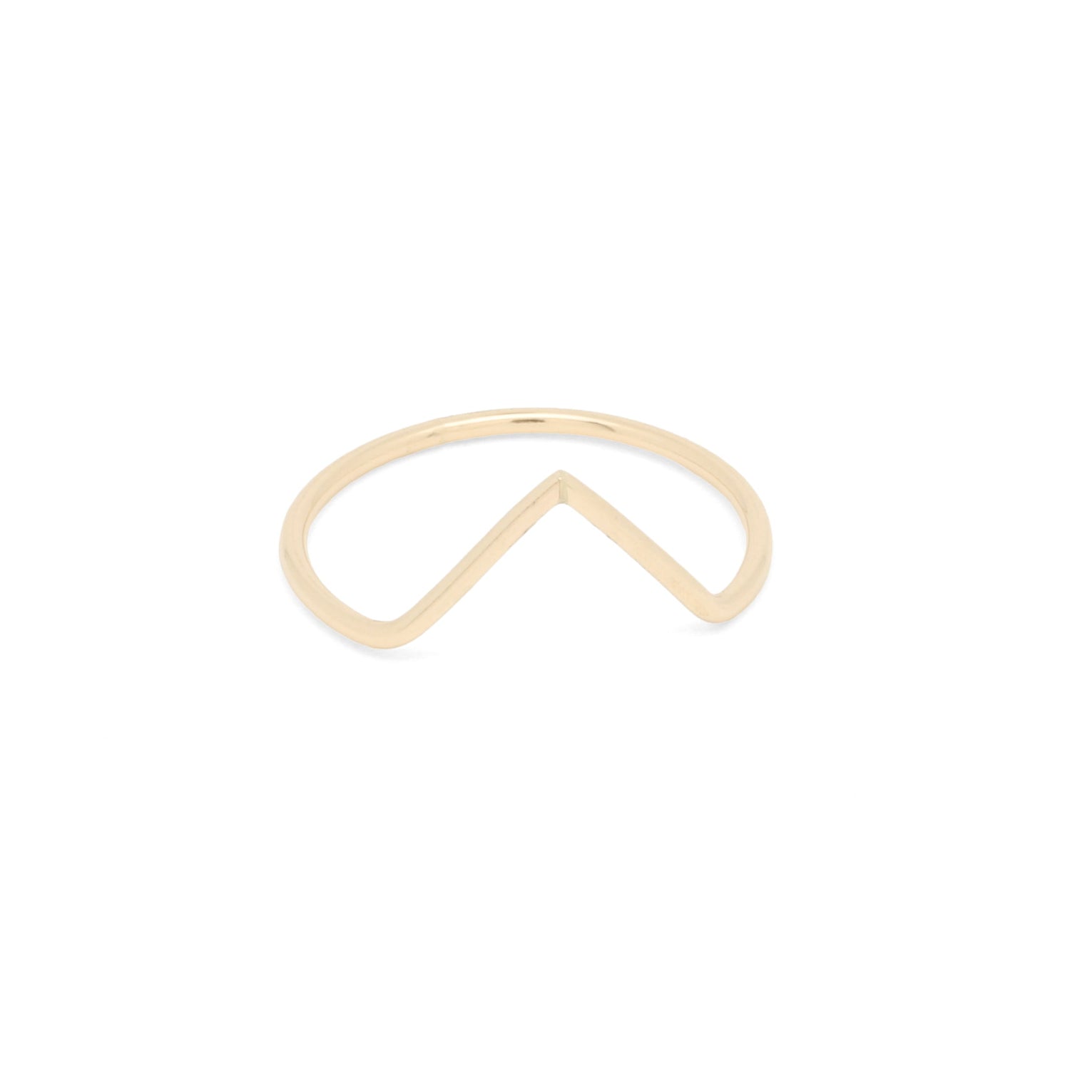 Diana Chevron Ring in Rose Gold Jewelry
