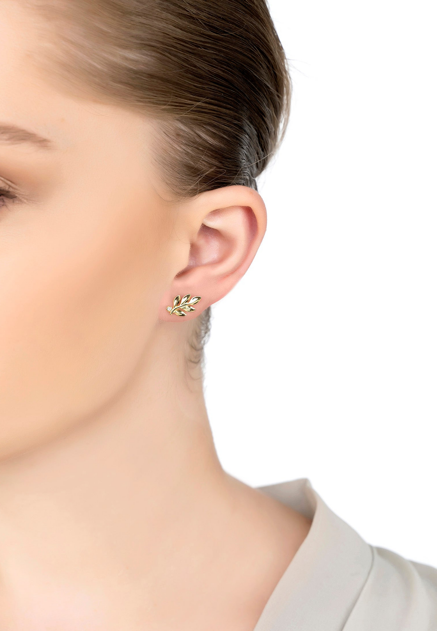 Leaf Stud Earrings