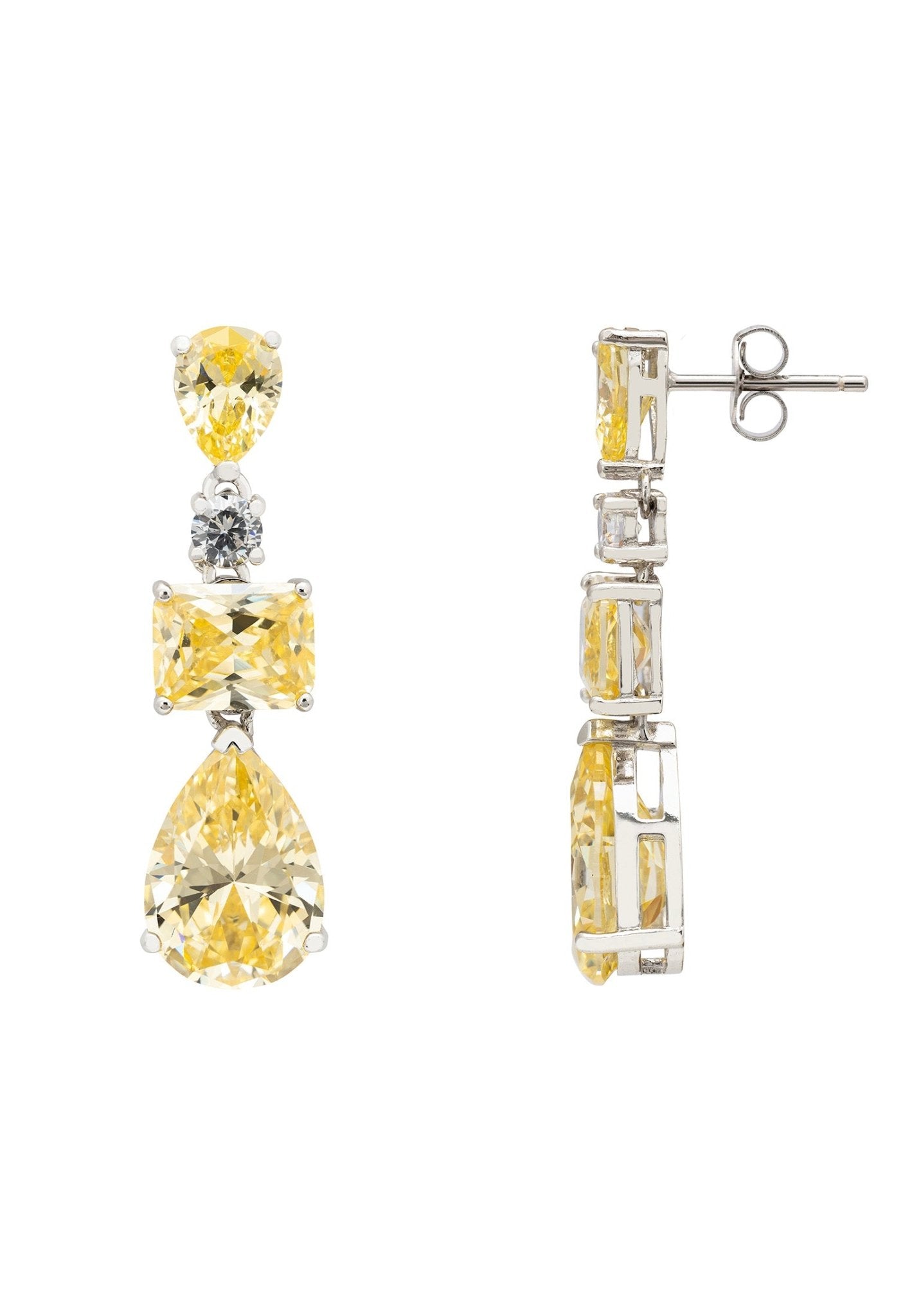 Valentina Yellow Topaz Drop Earrings