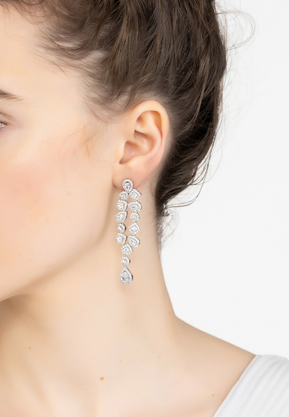 Natalia Chandelier Earrings Silver