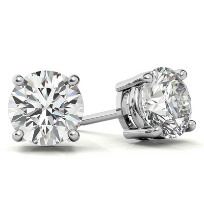 2.00 CTW American-Made Lab Grown Diamond Stud Earrings (1.00 CT Each)