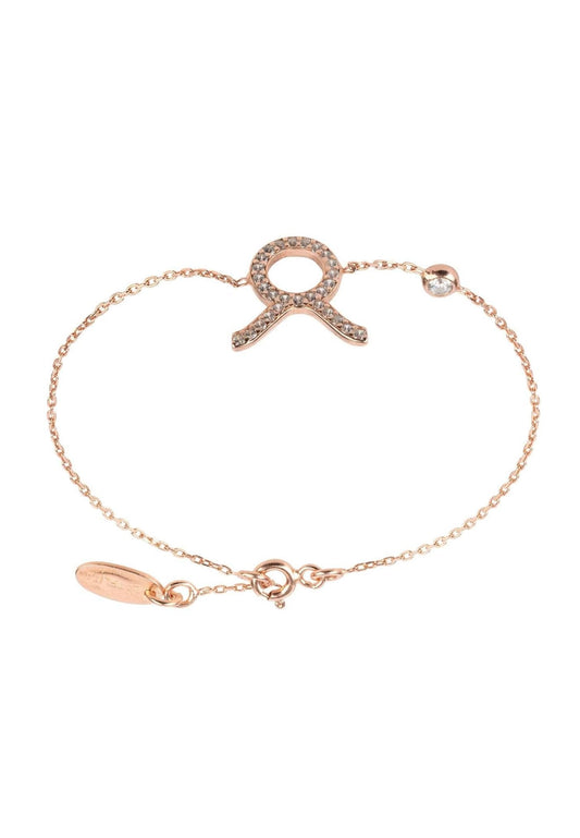 Taurus bracelet with star sign motif in Rose Gold