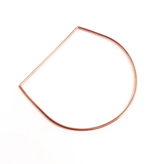 Minimalist stackable bangle in Rose Gold