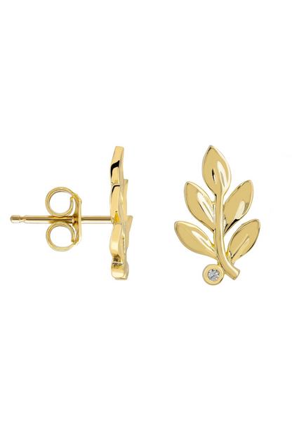 Leaf Stud Earrings