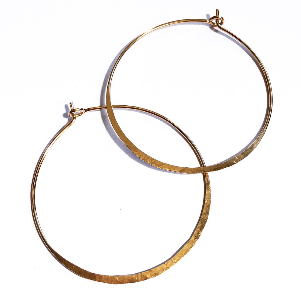 Ritu Hoops - Sterling Silver Everyday Hoops | Rose Gold