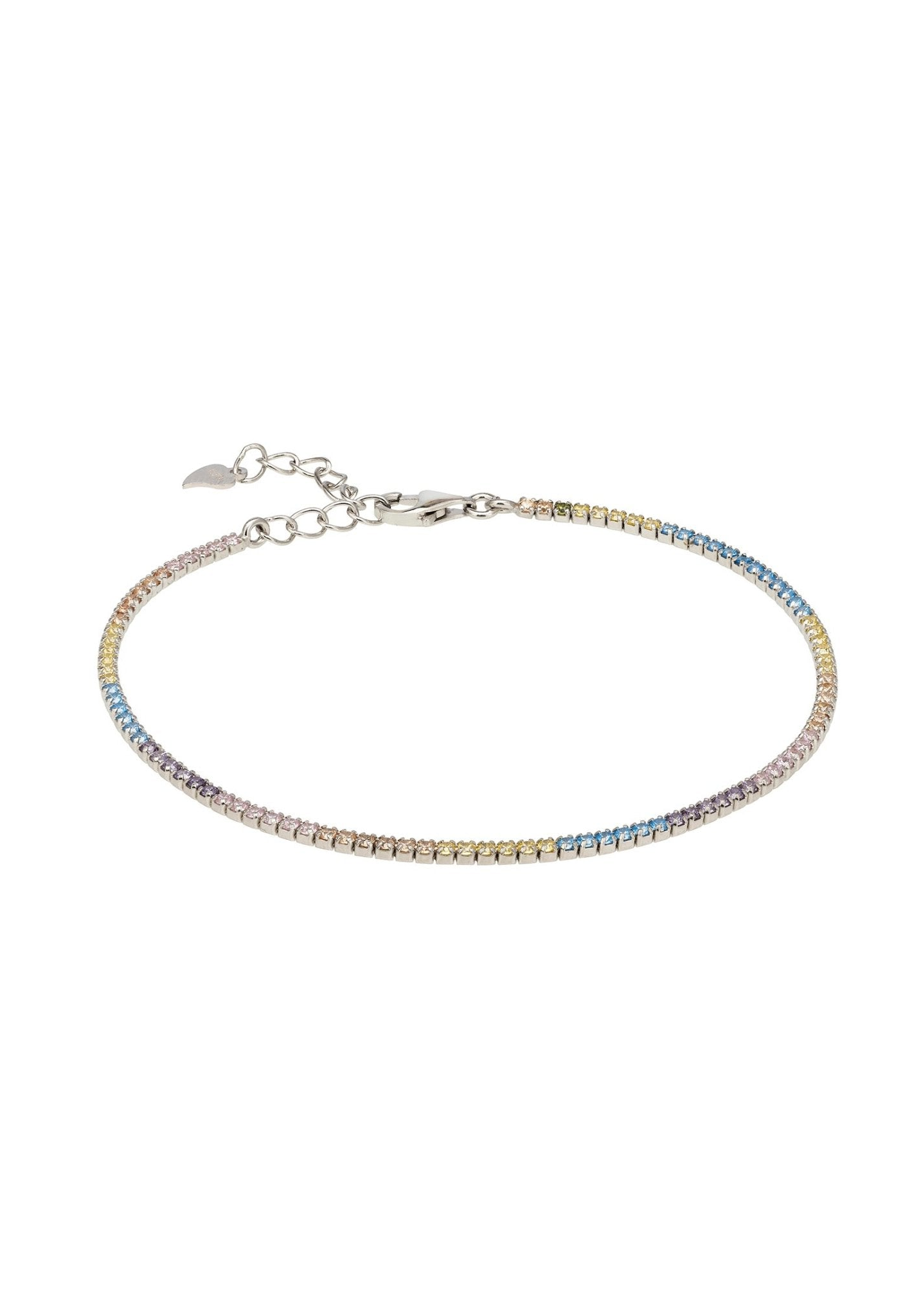 Pastel Rainbow Tennis Bracelet