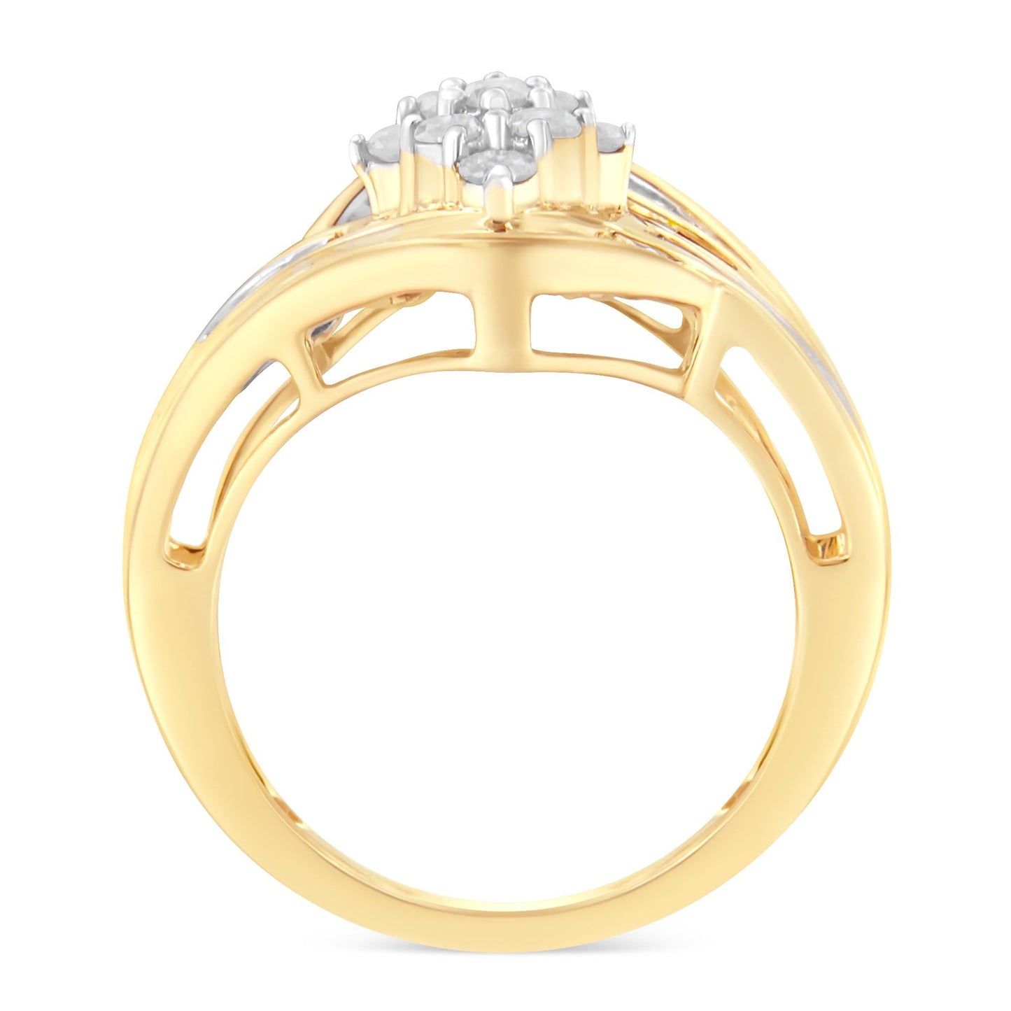 Princess Diamond Cluster Stacker Ring