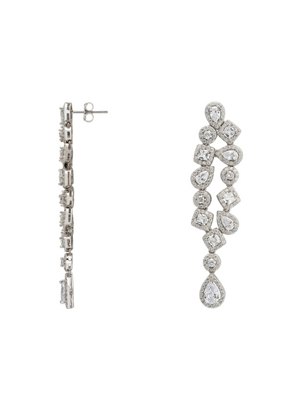 Natalia Chandelier Earrings Silver