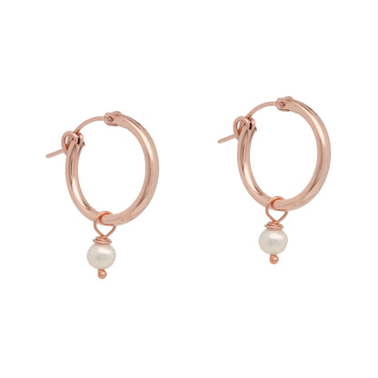 Rose gold gold-filled hoop earrings