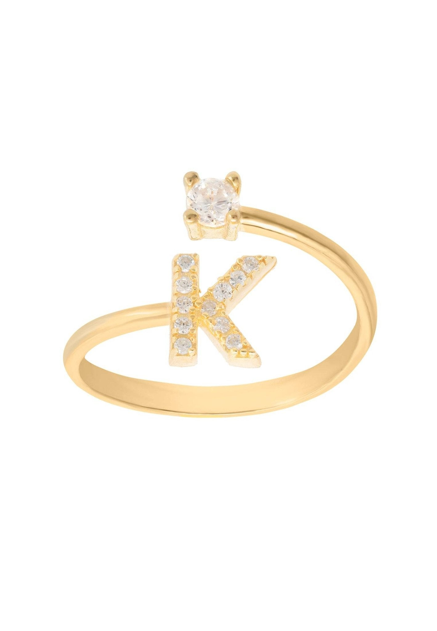 Initial Ring Gold K