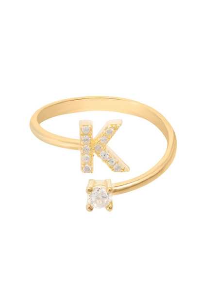 Initial Ring Gold K