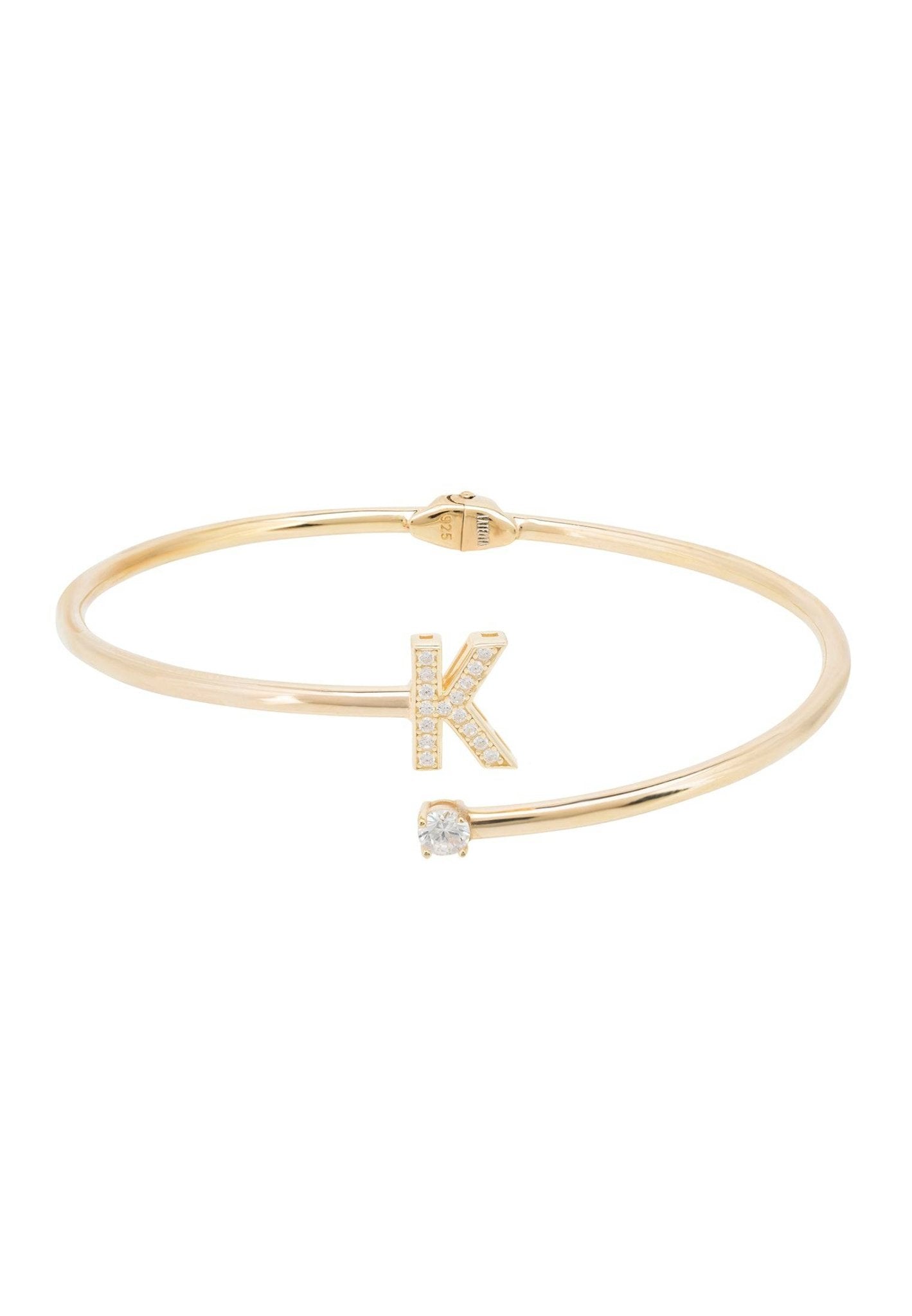 Initial Bangle Gold K