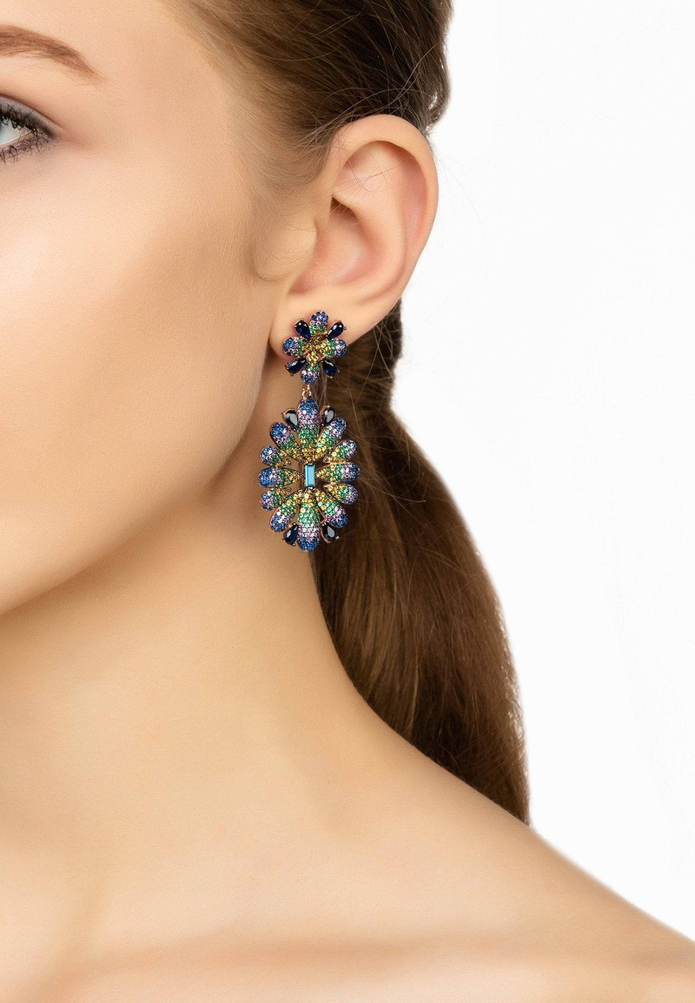 Babylon Flower Drop Earrings