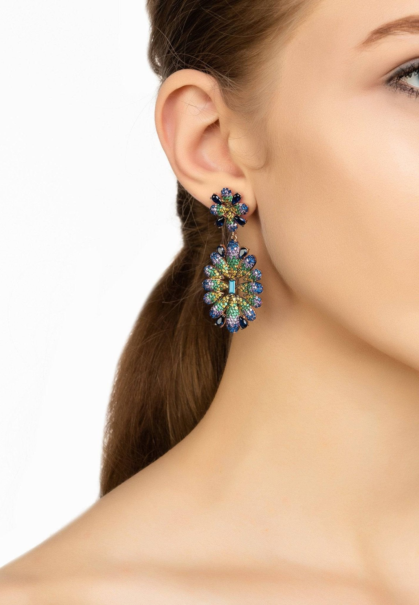 Babylon Flower Drop Earrings