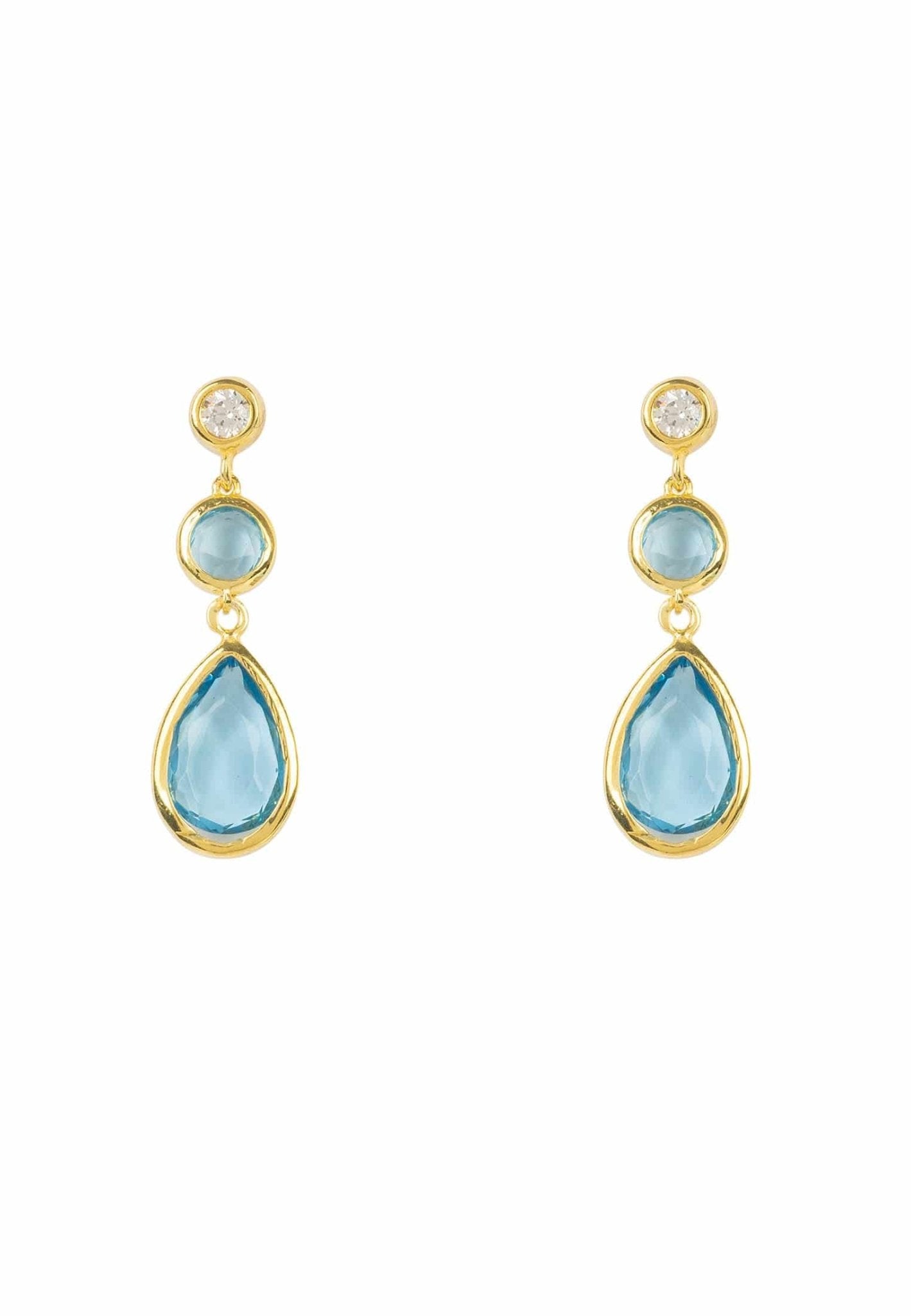 Capri Blue Gemstone Earrings