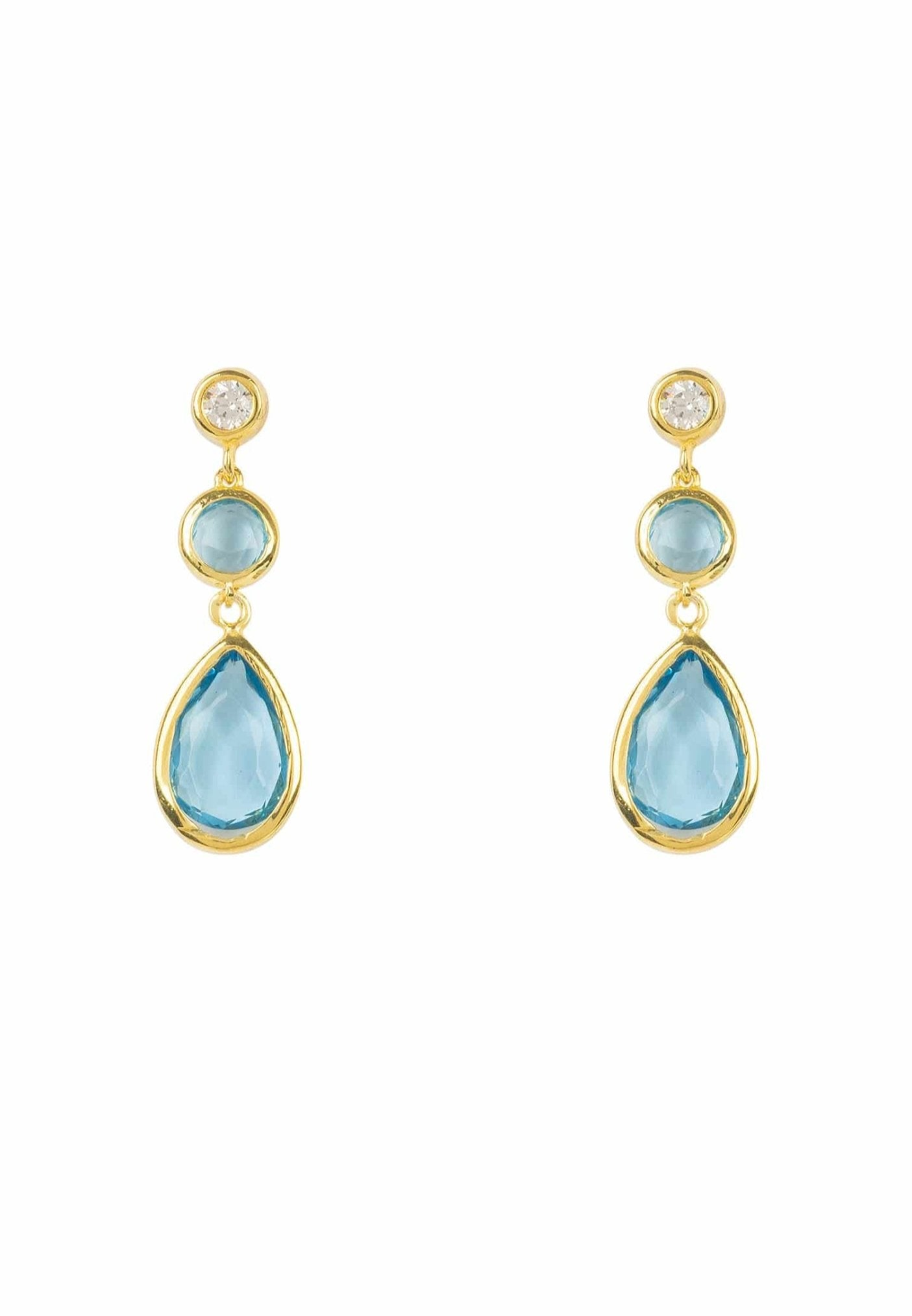 Capri Blue Gemstone Earrings