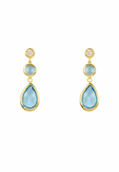 Capri Blue Gemstone Earrings