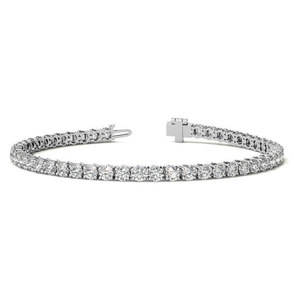 Diamond bracelet on a white background