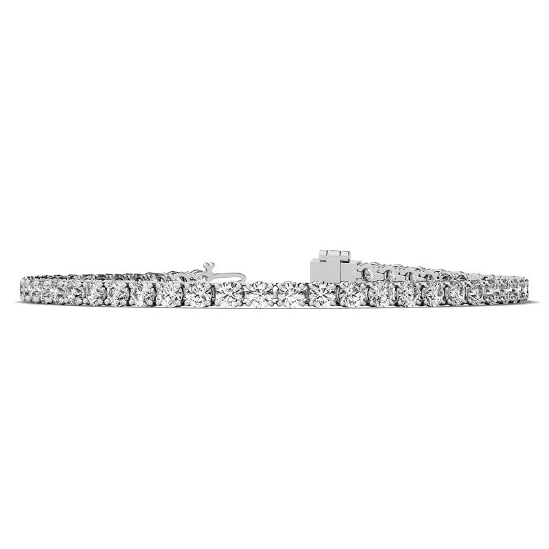 Diamond bracelet on a white background