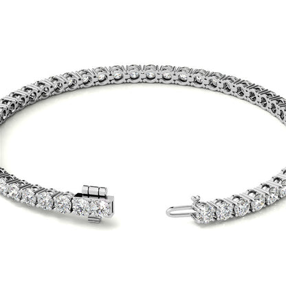 Diamond bracelet on a white background