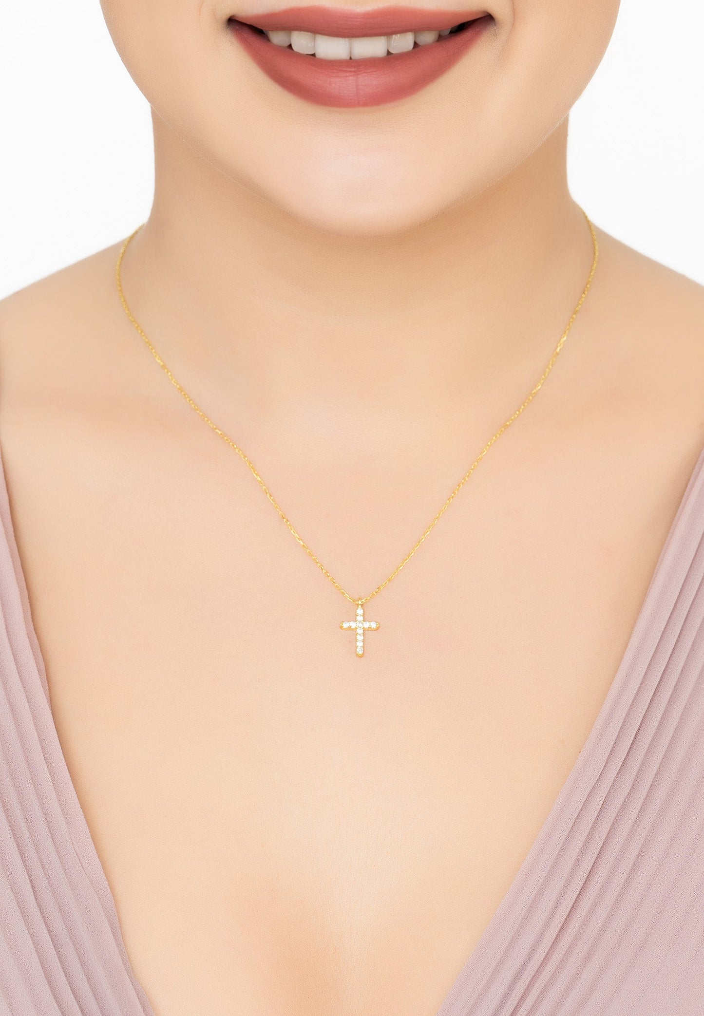 Divine Cross Pendant Necklace