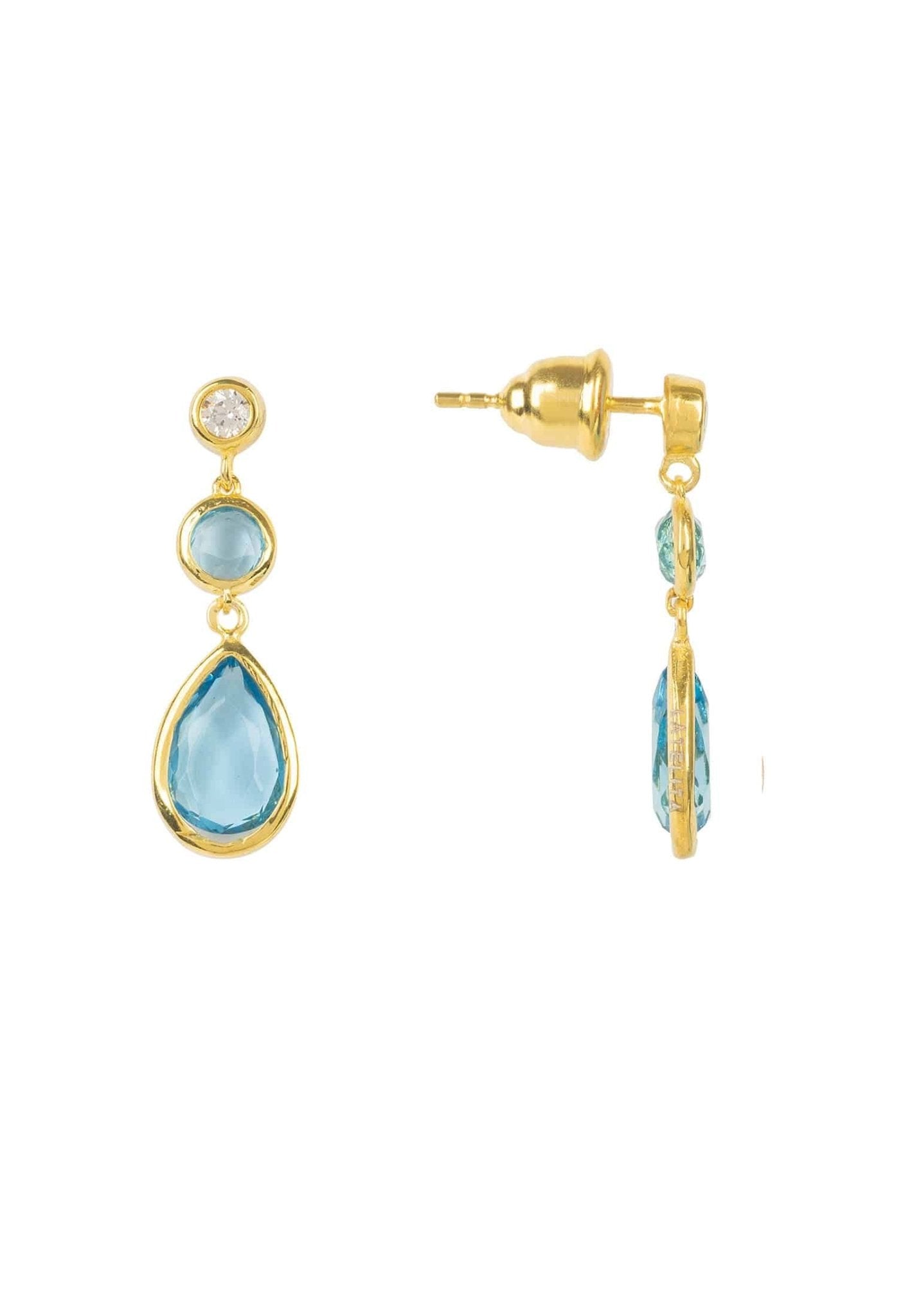 Capri Blue Gemstone Earrings