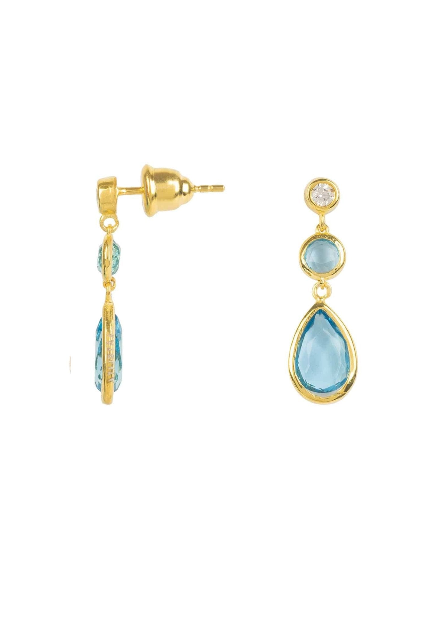 Capri Blue Gemstone Earrings