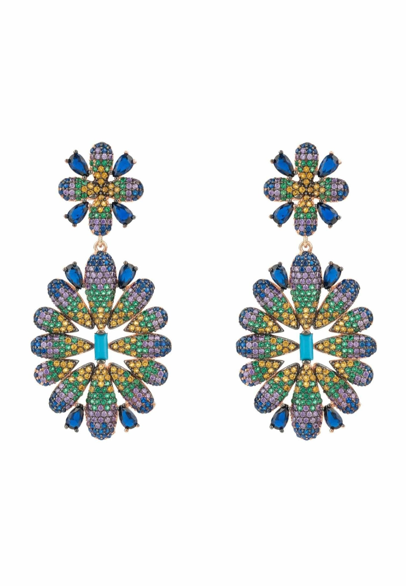 Babylon Flower Drop Earrings