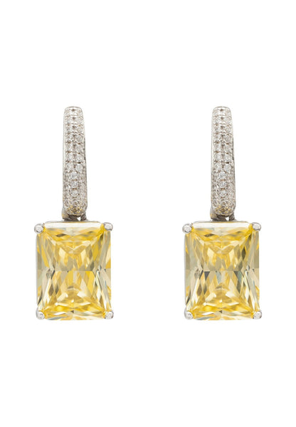 Golden Topaz Drop Earrings