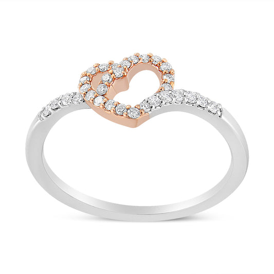 Diamond Open Heart Ring