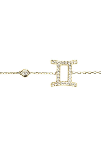 Gemini Zodiac Horoscope Pendant Bracelet