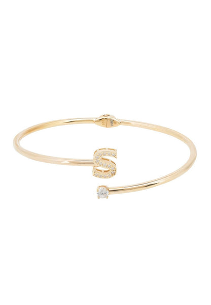 Initial Bangle Gold S