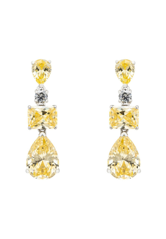 Valentina Yellow Topaz Drop Earrings