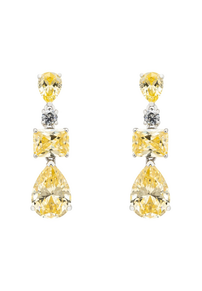 Valentina Yellow Topaz Drop Earrings