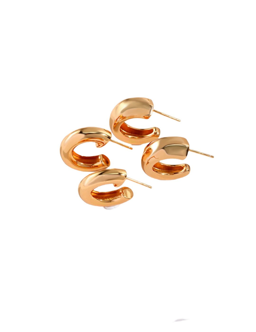 Bold Gold Vermeil Chunky Hoops for a Statement Look