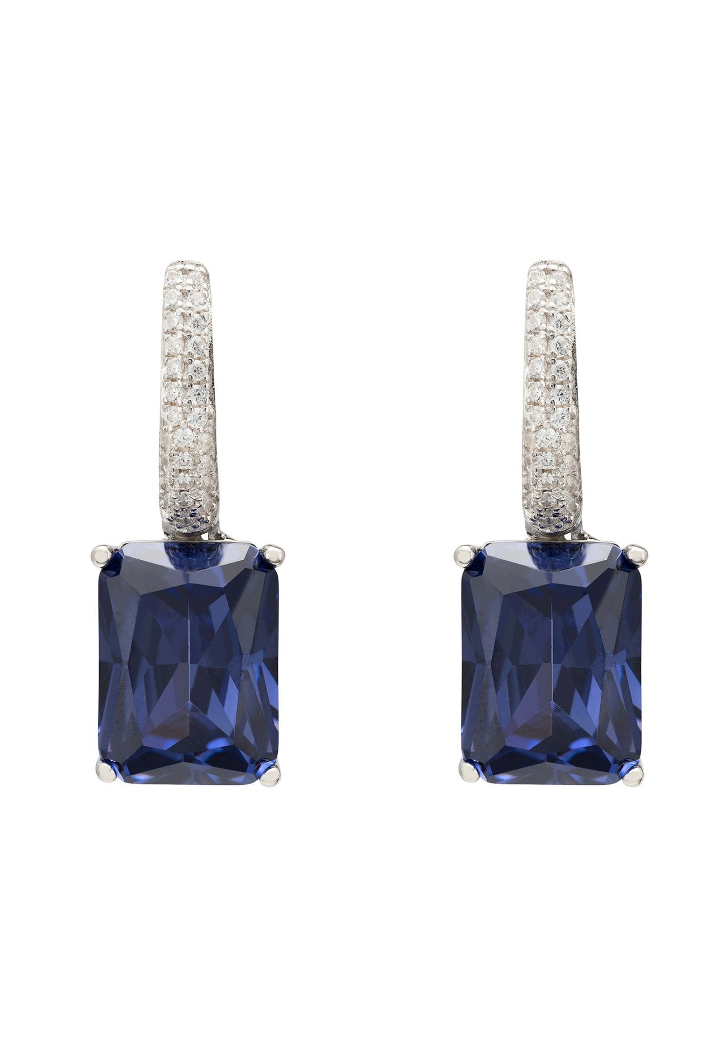 Lab-Grown Tanzanite Earrings