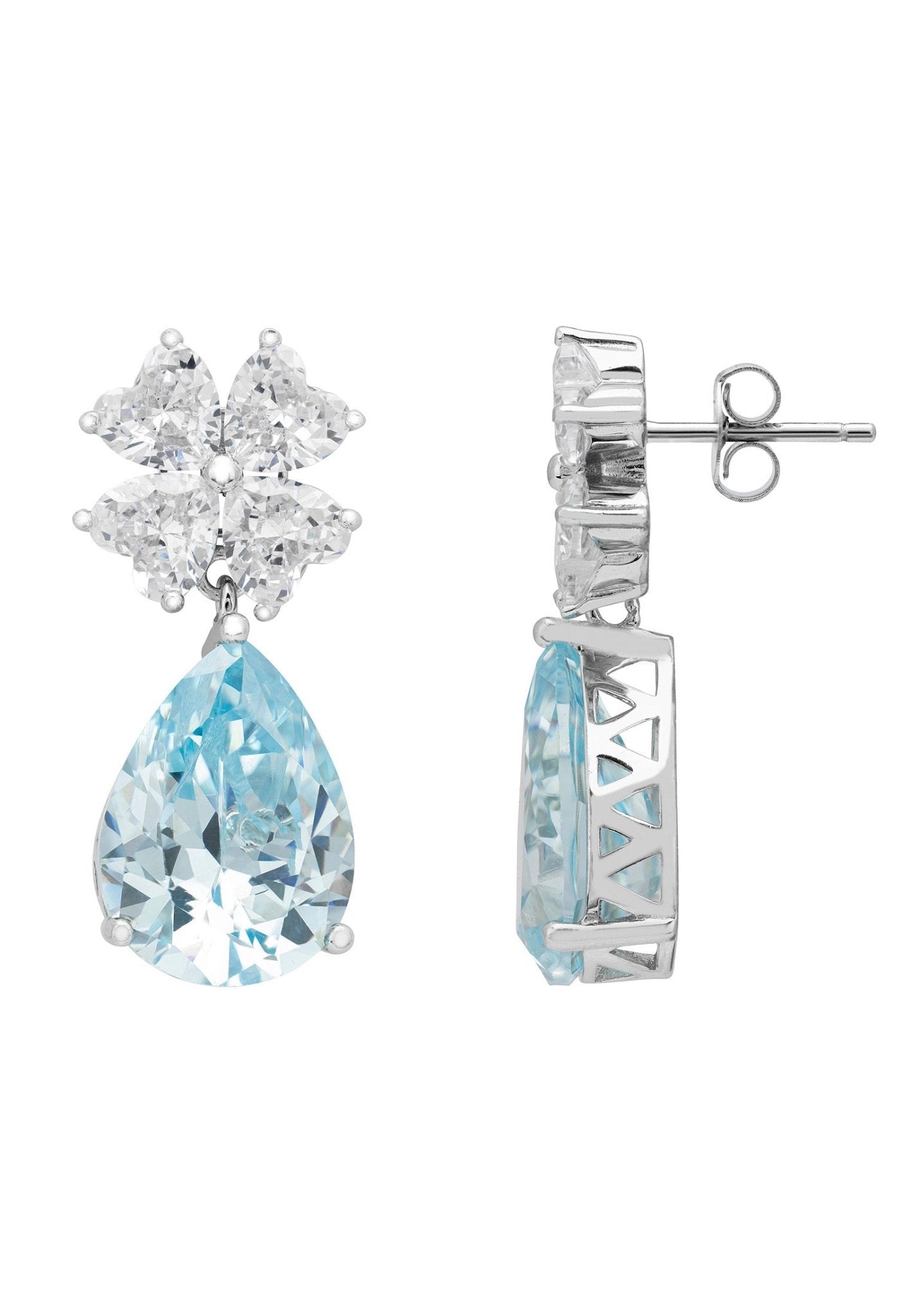 Lab-Grown Topaz Earrings