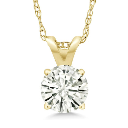2.00 CTW Lab-Created Moissanite Solitaire Pendant Necklace