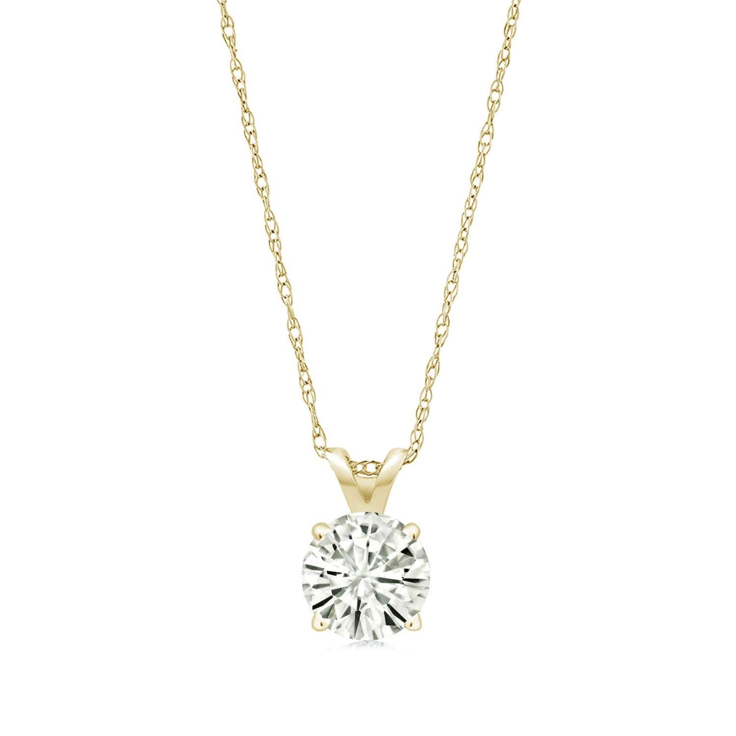 2.00 CTW Lab-Created Moissanite Solitaire Pendant Necklace