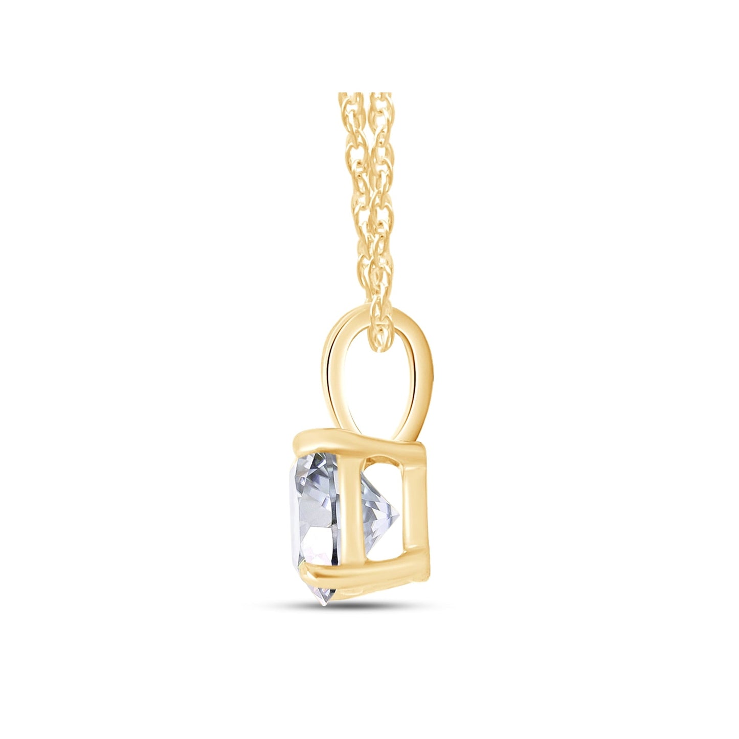 2.00 CTW Lab-Created Moissanite Solitaire Pendant Necklace