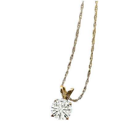 2.00 CTW Lab-Created Moissanite Solitaire Pendant Necklace