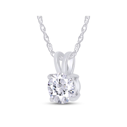 2.00 CTW Lab-Created Moissanite Solitaire Pendant Necklace